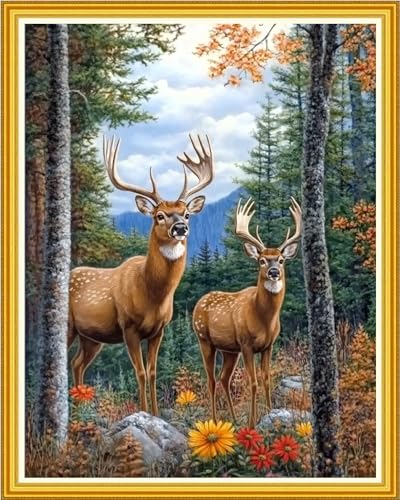 Stamped Cross Stitch Kits for Beginner Embroidery Kits for Beginners Adults DIY 11CT Cross Stitch Patterns Needlepoint Kits Crossstitching Kits
