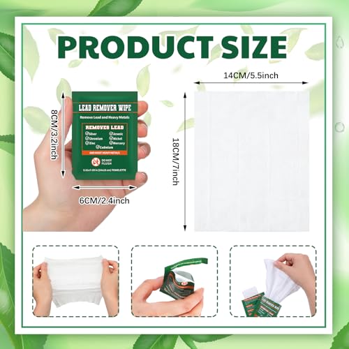 200 Pack Lead Remover Wipes for Shooting Hand Surface (200 Count)