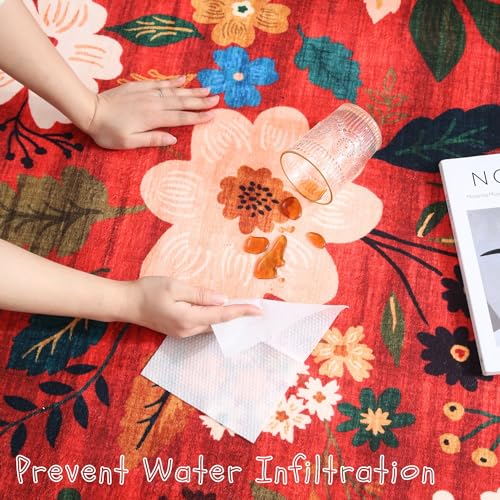Runner Rug for Hallways Kitchen Rug Non Slip 2'x 6' Washable Runner Rugs with Rubber Backing Soft Floral Carpet Runner for Hallways