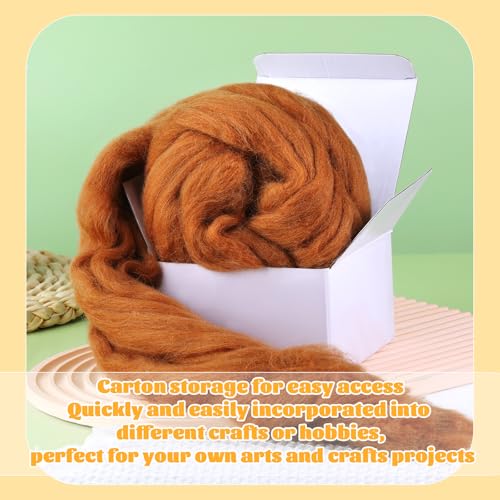 3.53oz Needle Felting Wool Roving Wool for Felting Wool Felting Supplies