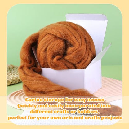 3.53oz Needle Felting Wool Roving Wool for Felting Wool Felting Supplies
