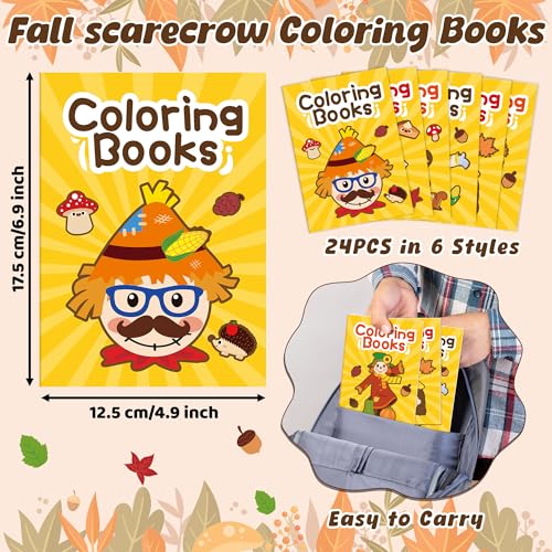 Fall Scarecrow Coloring Books (24 Count)