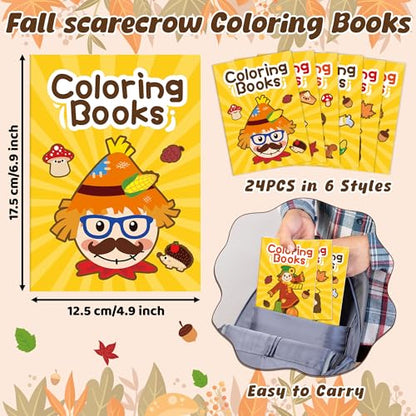 Fall Scarecrow Coloring Books (24 Count)