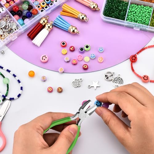 2 Pieces 6 in 1 Jewelry Pliers Jewelry Making Tool