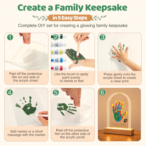 Family Handprint Kit with Light