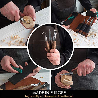 Wood Spoon Carving Tools Kit S14x Deluxe (5 Count)