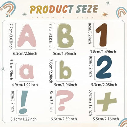 221 Pcs Boho Bulletin Board Letters for Classroom Wall (221 Count)