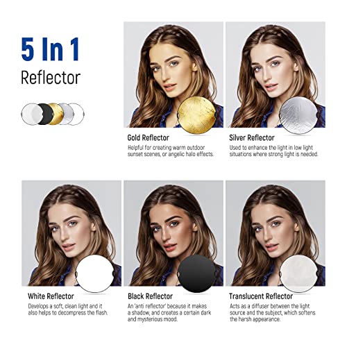 43" 110cm Light Reflector with Handle Grip with 3