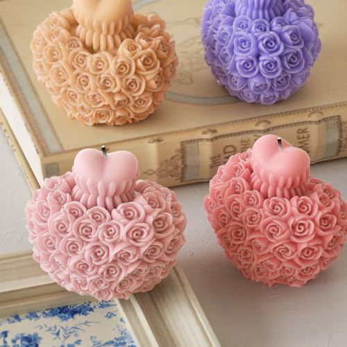 Rose Flower Heart Peony Resin Casting