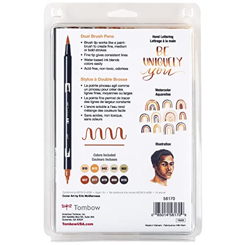 56170 Dual Brush Pen Art Markers (10 Count)