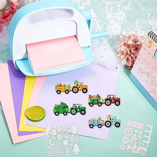 Gift Tractor Cutting Dies for Thanksgiving Day Christmas Card Making Pumpkin Christmas Tree Cut Die for DIY Scrapbooking Journal Embossing Paper Craft Decor