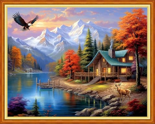 Stamped Cross Stitch Kits for Beginners Full Range of Cross Stitching 11 CT Printed Cross Stitch Kits for Adults Cross Stitch Patterns Needlepoint Kits