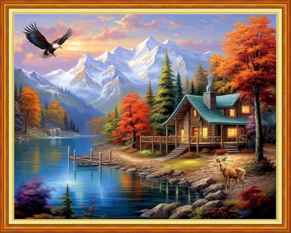 Stamped Cross Stitch Kits for Beginners Full Range of Cross Stitching 11 CT Printed Cross Stitch Kits for Adults Cross Stitch Patterns Needlepoint Kits