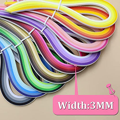 Multi Color Quilling Paper Strips Kits (900 Count)