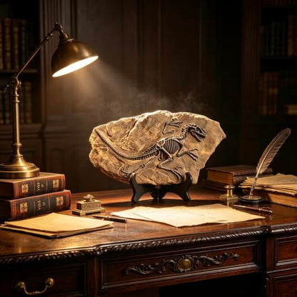 Resin Dinosaur Fossil Statue Model Simulated Skeleton Home Office Display Decorative Craft Box Decoration