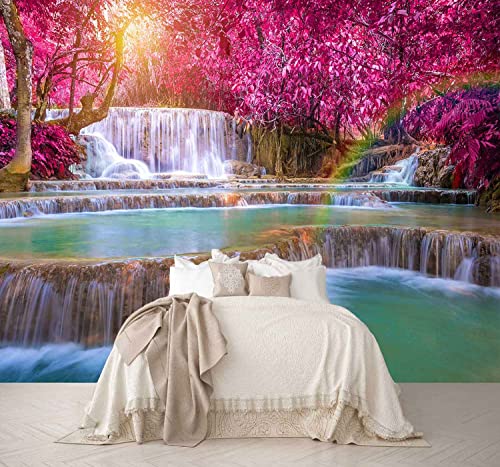 Forest Waterfall Wall Mural Wallpaper Large Nature Scenery