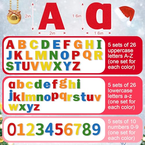 310 Pcs Felt Letter Bulletin Board Self Adhesive Sticker (310 Count)