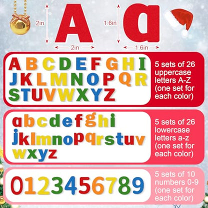 310 Pcs Felt Letter Bulletin Board Self Adhesive Sticker (310 Count)