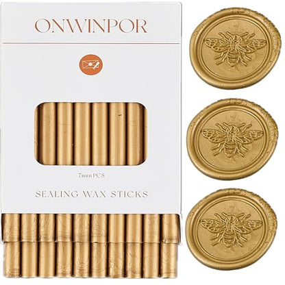 Copper Gold Wax Seal Sticks (20 Count)