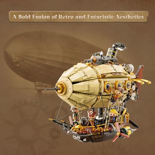 Steampunk Airship Building Set for Adults