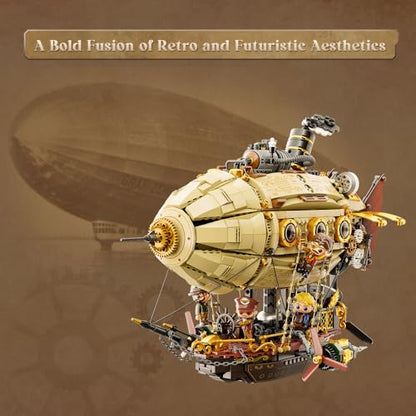 Steampunk Airship Building Set for Adults