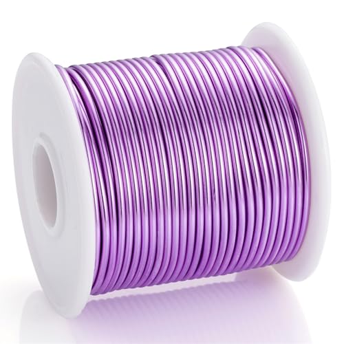 12 Gauge Light Purple Aluminum Craft Wire (103.68 Foot)