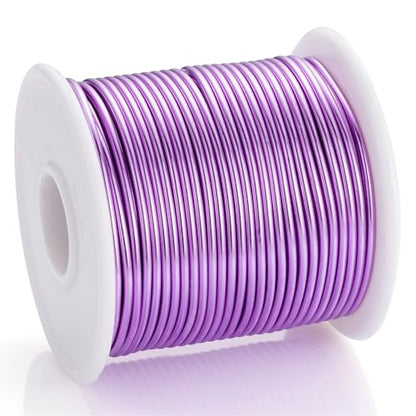 12 Gauge Light Purple Aluminum Craft Wire (103.68 Foot)