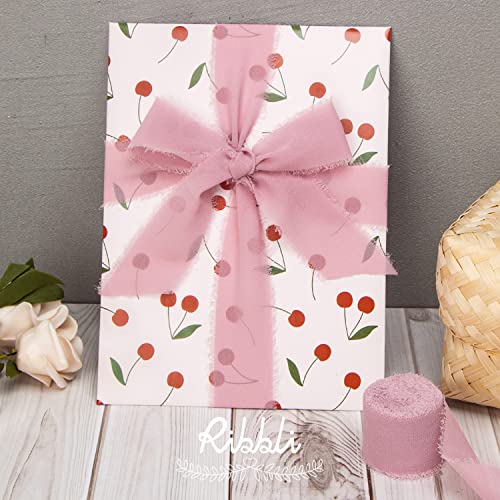 Dusty Rose Chiffon Ribbon 1 (60 Foot)