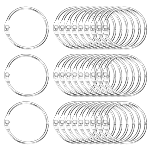1.2" x 1.4" Loose Leaf Binder Rings (30 Count)