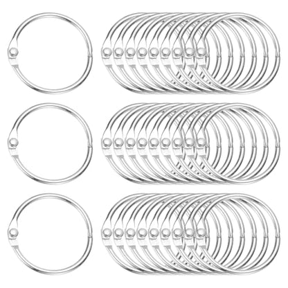 1.2" x 1.4" Loose Leaf Binder Rings (30 Count)