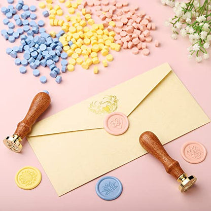 360Pcs Dusty Pink Sealing Wax Beads (360 Count)