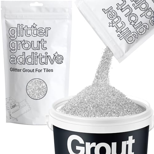 Silver Glitter Grout Additive 100g Metallic Flakes (3.52 Ounce)