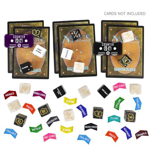 122Pcs MTG Dice Counters Keyword Counters Life Counter 1