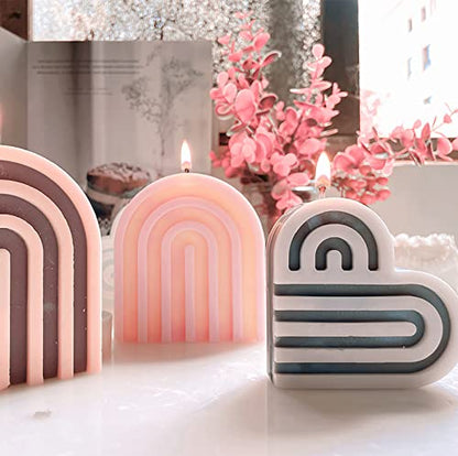 2 Pack Heart Shape Candle Molds