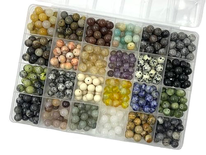 500cs 8mm Natural Gemstone Beads