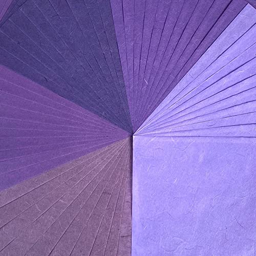 Natural Fiber Mulberry Paper Sheets 6 x 6 Inches (50 Count)