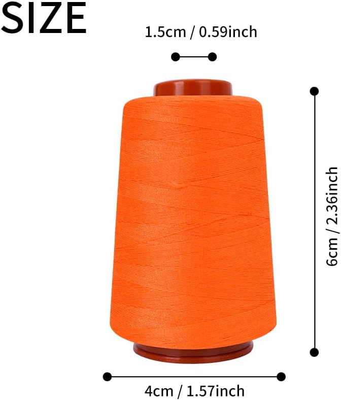 Polyester Sewing Thread Kit, 12 Colors, 800 Yards Each, Multi-Color Spools for Machine and Hand Sewing, Quilting, Serger, 30wt