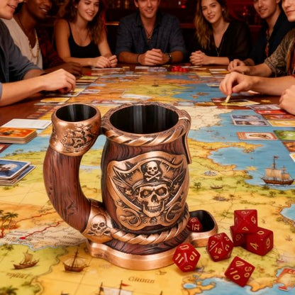 Dice Tower Mug DND Dice Rolling Tower with 7 PCS Dice Set