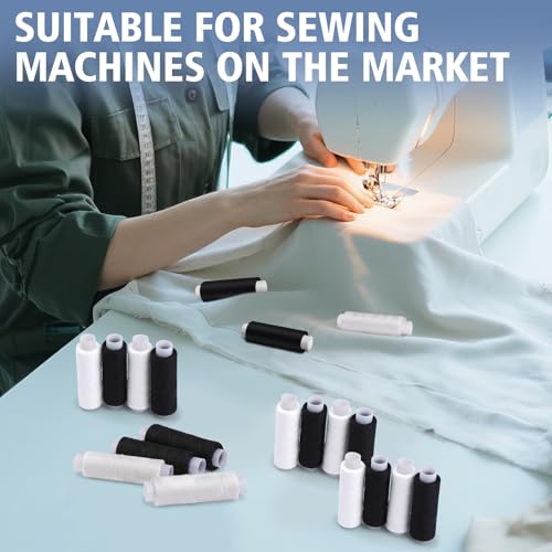 8 Rolls Sewing Thread 200 Yards Each Roll Thread for Sewing Machine (1600 Foot)