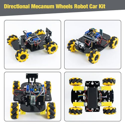 4WD Mecanum Robot Car Kit Smart DIY Project Compatible with Arduino IDE