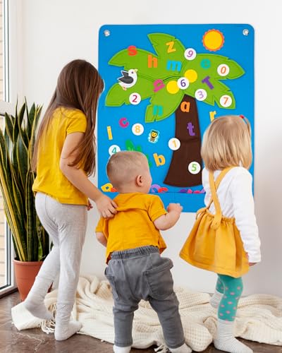 Felt Letter and Number Tree (66 Count)