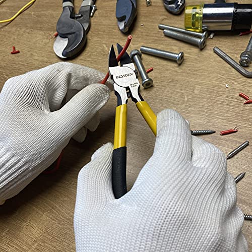 Wire Cutter 6.5 inch Cutting Pliers Diagonal Cutter Snipper 6 Pack (6 Count)