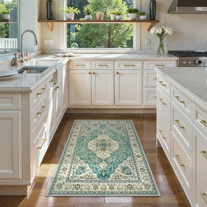 Felice Floral Medallion Area Rug (15 Sq Ft)