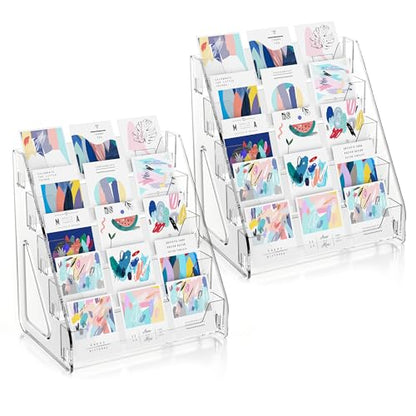 5 Tier Acrylic Card Display Stand (2 Count)
