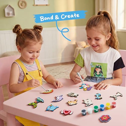 12 pcs Fantasy Wooden Magnets (12 Count)