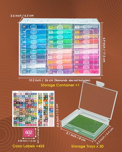 Diamond Art Trays with Lids (30 Count)