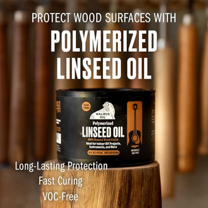 Polymerized Linseed Oil. 100% Natural (16 Fl Oz)