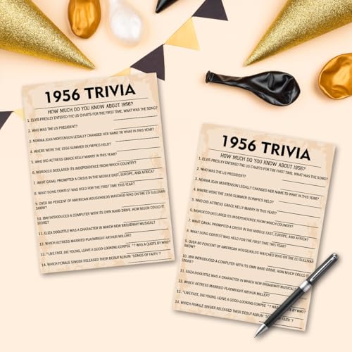 70th Birthday Party Games (31 Count)