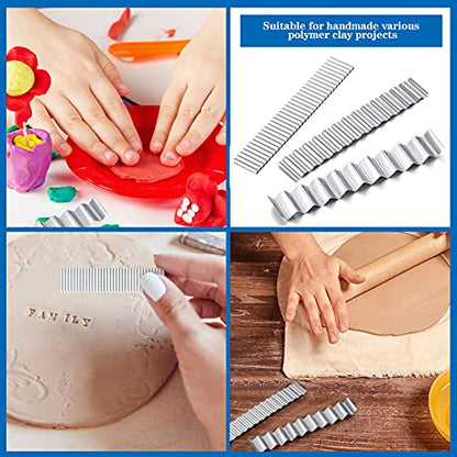 10 Pcs Clay Blade Polymer Clay Tissue Cutters Tools Steel Slicing (10 Count)