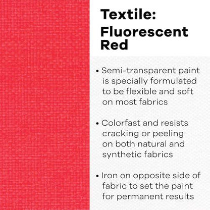 Textile Color Fluorescent Red (8 Fl Oz)